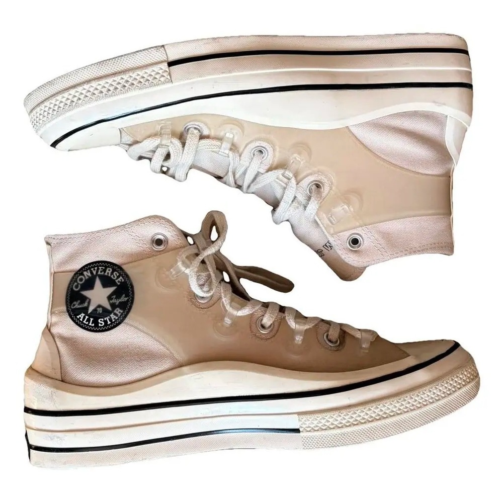 Converse High Top Sneakers in Pearl Cream